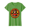 Mademark Eager Monkey Pressing the Big Red Button T-Shirt - Women - Grass Green