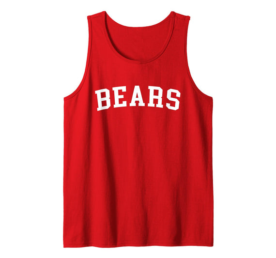Bears - Designs Bears Tank Top - Red