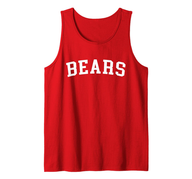 Bears - Designs Bears Tank Top - Red