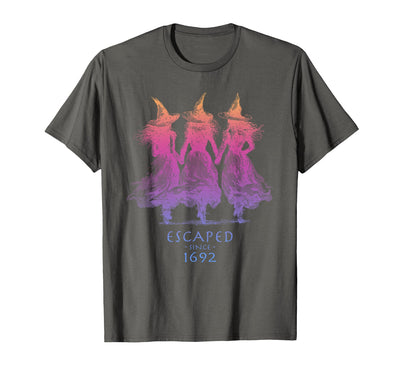 Escaped Since 1692 Halloween Escaped Since 1692 Funny Witch Halloween Design T-Shirt