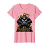 Mademark King Gorilla Dad Surrounded by Little Monkeys T-Shirt - Women - Pink