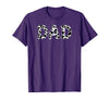 Cow Pattern Print Family Matching Birthday Apparel Cow Dad Birthday Family Matching Girl Boy Farm Birthday T-Shirt - Purple