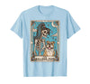 The Bulldog Mom Tarot Card Halloween Women Men Kid Retro Funny The Bulldog Mom Tarot Card Skeleton Halloween T-Shirt - Baby