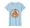 Mademark Safari Explorer Elephant Tusk Graphic Tee T-Shirt - Women - Baby Blue