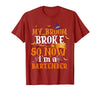 My Broom Broke So I Became A Bartender Halloween Costume T-Shirt - Cranberry Red