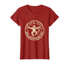Mademark Wild and Swinging Free Monkey Graphic Design T-Shirt - Women - Cranberry Red