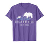 Global Warming Awareness Arctic Winter Ice Polar Bear Club Take The Plunge Ice Bear T-Shirt - Purple Heather