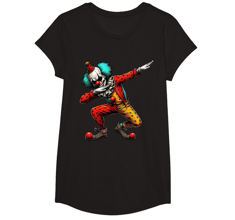 Creepy Halloween Dabbing Dab Dance Dabbing Creepy Clown Scary Halloween Dab Dance T-Shirt - Black