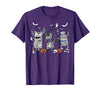 Cute Ghost Halloween Nurse Spooky Season Halloween ICU Nurse Propofol Mummy NICU PICU Nurse Tech T-Shirt - Purple