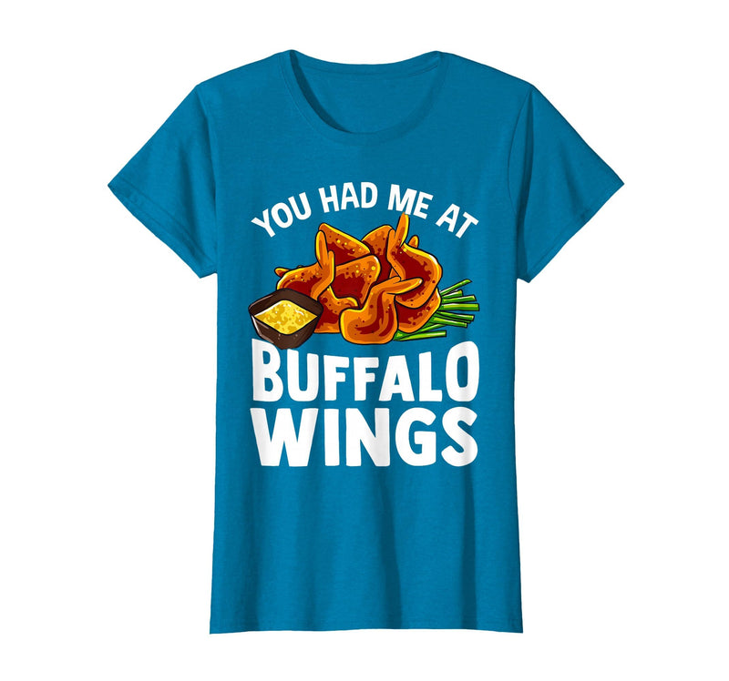Homewise Shopper Buffalo Wings Buffalo Wings Funny Appetizer T-Shirt - Sapphire Blue