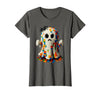 Block Building Halloween Ghost Brick or Treat Boys Halloween Master Builder Ghost Kids Building Blocks Bricks T-Shirt -