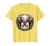 Mademark Mama Elephant and Calf Touching Trunks Gift T-Shirt - Men - Lemon Yellow