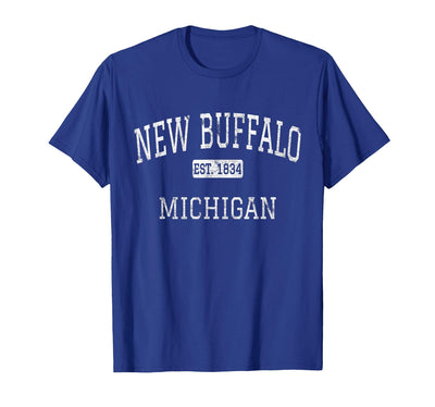 Cow New Buffalo Michigan Vintage Mi Vintage T-Shirt