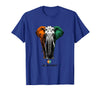 Mademark Land of Elephants, 1960 National Pride Design T-Shirt - Men - Royal Blue