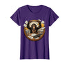 Mademark Monkey Office Chaos Funny Adult Humor Graphic T-Shirt - Women - Purple