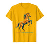 Mademark Horses Over Everything Equestrian Design T-Shirt - Men - Golden Yellow