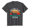Shirtbooth: Halloween 2019 Simple Halloween Costume Otter Lover Pretend I'm an Otter T-Shirt - Dark Heather Grey