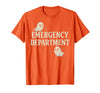 Emergency Department Shirts & Gifts HHWCo. ER Halloween Emergency Department Cute Ghost Design Spooky T-Shirt - Orange