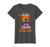 Humor Halloween Costume 2020 My Broom Broke So Now I Quilt - Quilting Halloween T-Shirt - Dark Heather Grey