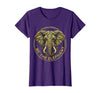 Mademark Be the Elephant Strength and Wisdom Design T-Shirt - Women - Purple