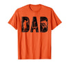 Fishing Gifts for Dad Father's Day Fisherman Fishing Dad Birthday Classic Bold Font Fish Daddy T-Shirt - Orange
