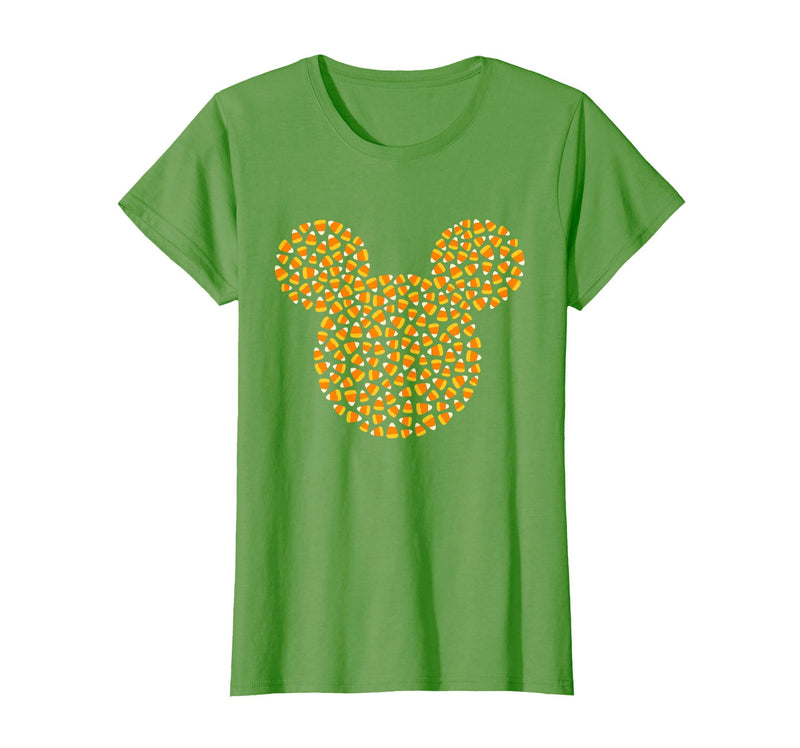 Disney Mickey Mouse Candy Corn Halloween T-Shirt - Grass Green