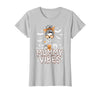 Mummy Vibes Halloween Coffee Funny Skeleton Tee Mummy Vibes Halloween Coffee Funny Skeleton Mother Mom T-Shirt - Silver Grey