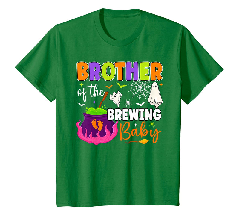 Halloween Baby Shower Brewing Baby Family Matching Brother of Brewing Baby Halloween Theme Baby Shower Spooky T-Shirt -