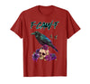 F-Caw-F Funny Raven Black Crow Spooky Season Retro F-Caw-F Funny Raven Black Crow Spooky Season Halloween Retro T-Shirt -