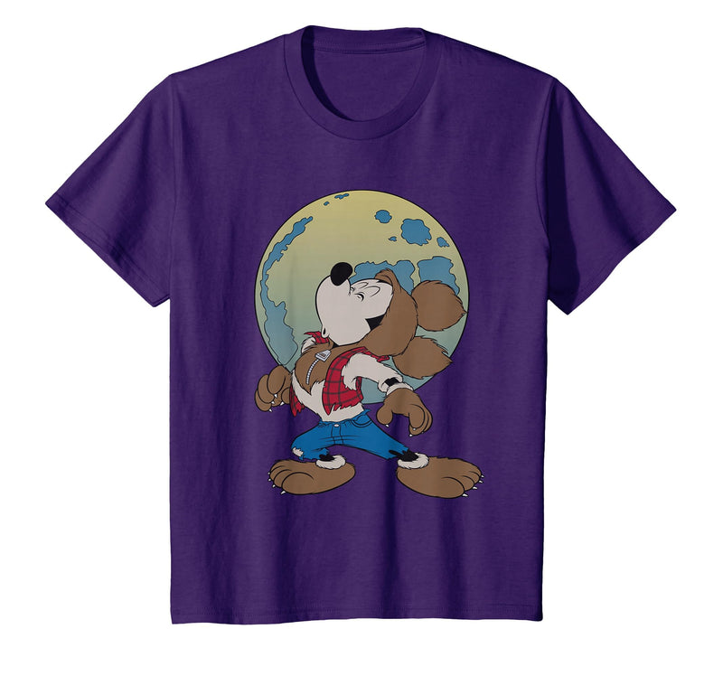 Disney Mickey Mouse Werewolf Halloween Costume T-Shirt - Purple