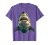 Mademark Always Circling Never Stopping Shark Design T-Shirt - Purple Heather