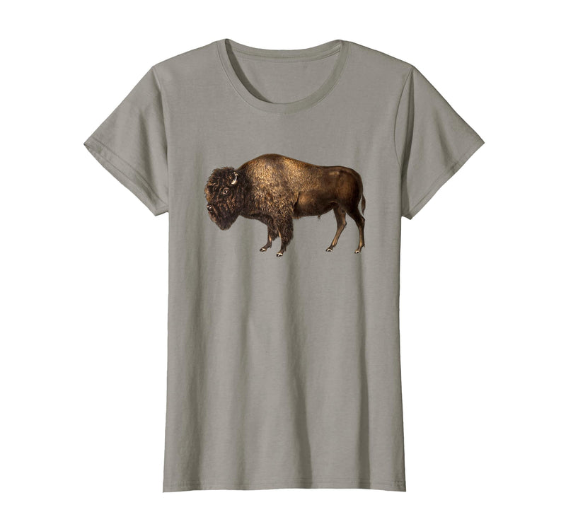Altes Büffel-Design Buffalo Vintage Retro American Bison T-Shirt - Slate Grey
