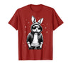 Bunny Face with Sunglasses Rabbit for Boys Men Kids T-Shirt in Cranberry Red