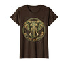Mademark Be the Elephant Strength and Wisdom Design T-Shirt - Women - Brown
