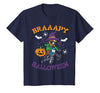 Halloween Shirts For Women Men Kids Boys Girls Motocross Braaapy Halloween Costume Dirt Bike Boys Kids T-Shirt - Navy Blue