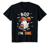 Halloween Boo I'm First 1st Birthday Boy Boo I'm One Ghost 1st Birthday Halloween Boy Kids Groovy T-Shirt - Black