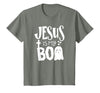 Jesus is My Boo - Funny Christian Halloween Quote Humor T-Shirt - Olive Heather