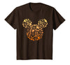 Disney Mickey Mouse Halloween Ghosts & Pumpkins Gradient T-Shirt - Brown