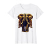 Mademark Ornate Parade Elephant Illustrated Graphic T-Shirt - Women - White