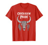 Chickasaw Pride Native American Nice Gifts Chickasaw Pride Tribe Native American Indian Buffalo T-Shirt - Red