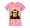 Mademark Living My Jungle Life Monkey Design T-Shirt - Women - Pink