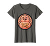 Mademark Tummy Ache Survivor Cute Stomach Bandage Graphic T-Shirt - Asphalt Grey