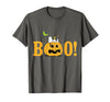 Peanuts Halloween Boo Pumpkin T-Shirt - Asphalt Grey