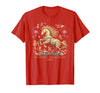 Chinese New Year 1990 Birthday Fortune Prosper Red Festive 2026 Horse Lady Crazy Wild Soul Calm Heart Lunar T-Shirt - Red