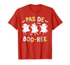 Ballet Ghost Halloween 2024 Spooky Dance Lover Pas de Boo-rée Ghost Ballet Dancer Halloween Dance Teacher T-Shirt - Red