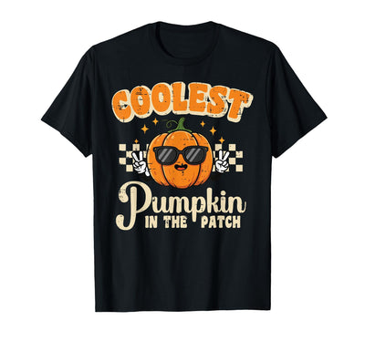 Halloween Shirts For Women Men Kids Boys Girls Halloween Coolest Pumpkin in Patch Costume Boys Kids Youth T-Shirt