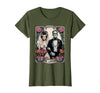 The Lovers Tarot Card Spooky Halloween Women Men The Monster Frankenstein and Bride The Lovers Tarot Card T-Shirt - Olive