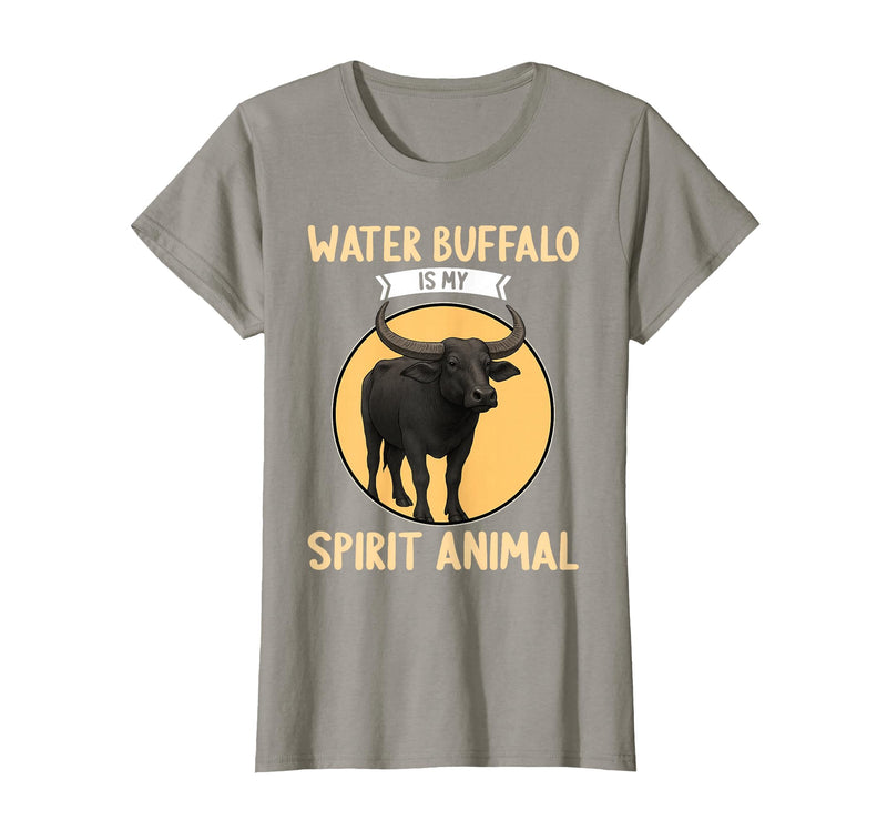 Water Buffalo Lovers Shop Water Buffalo is My Spirit Animal Water Buffalo T-Shirt - Slate Grey