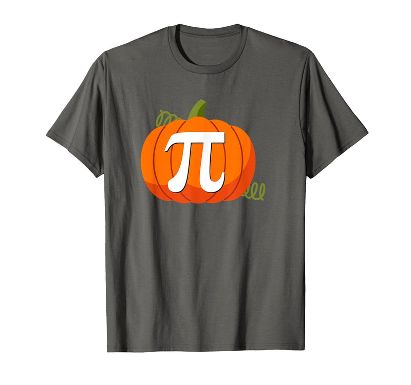@iteachalgebra Pumpkin Pi Halloween Math Teacher T-Shirt - Asphalt Grey