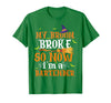 My Broom Broke So I Became A Bartender Halloween Costume T-Shirt - Kelly Green